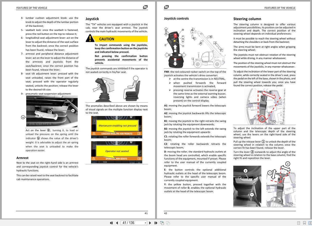 Magni Telescopic Handler TH6.10 Use and Maintenance Manual 95157 TH610 1 2023 2