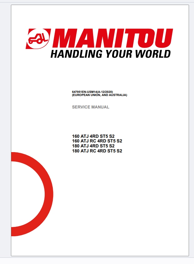 Manitou Access Platform ATJ ATJS ATJE Series Service Part Operator Manuals Update 2024 (2)