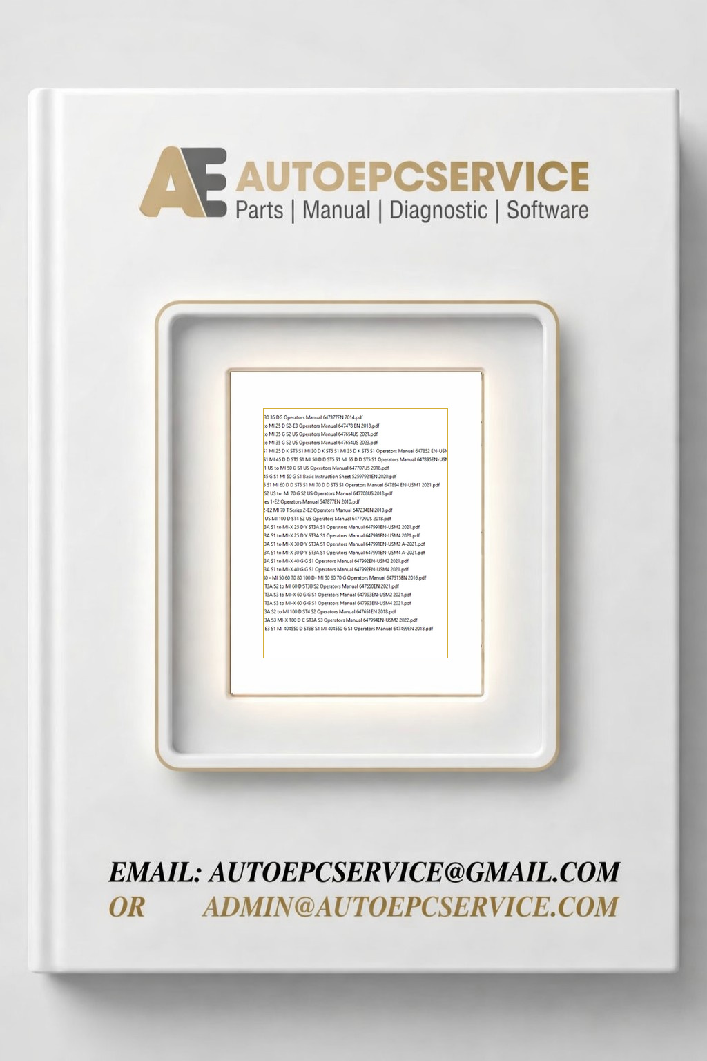 Manitou Forklift MI MI X Series Repair Operator Part Manual Update 2024 (1)