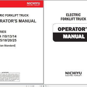 Nichiyu Forklift 75 Series FBR0 to FBR40 Operators Manual 1