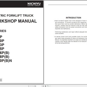 Nichiyu Forklift 80 Series FBT9P 80 To FBT20PBN 80 Workshop Manual SM12 002 R6 1