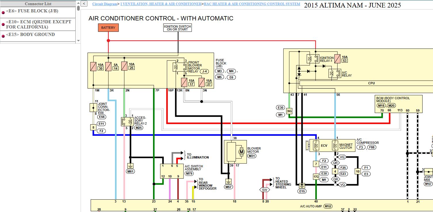 Nissan ALTIMA L33 2015 June 2025 Service Manual Wiring Diagrams (3)