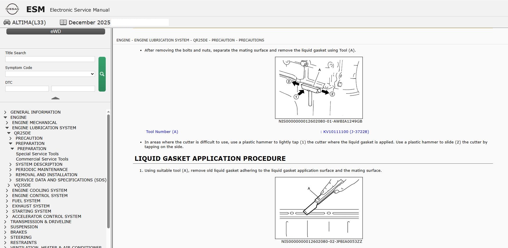 Nissan ALTIMA L33 2016 December 2025 Service Manual Wiring Diagrams (2)