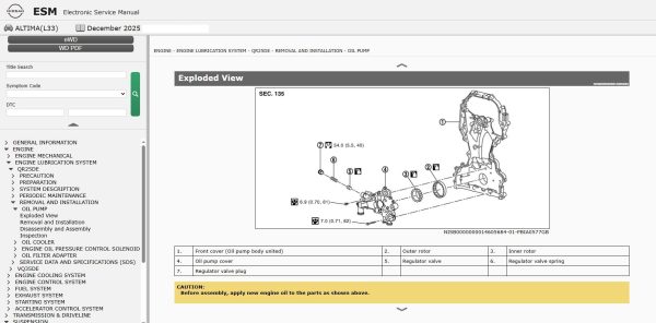 Nissan Altima L33 2018 December 2025 Service Manual Wiring Diagrams (2)