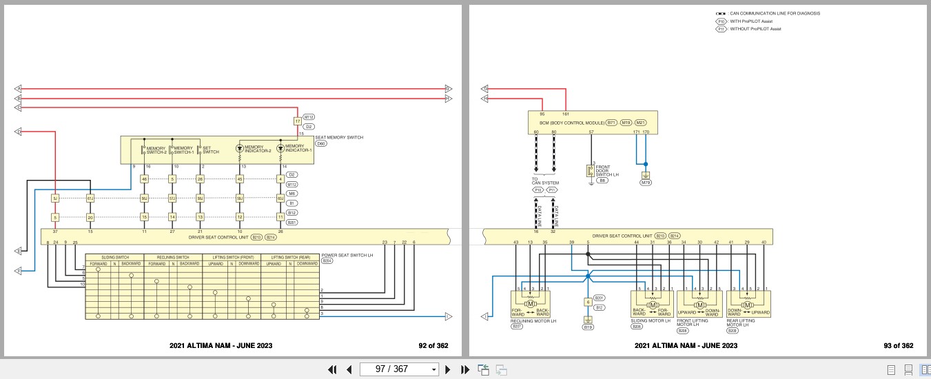 Nissan ALTIMA NAM 2021 JUNE 2023 Electrical Wiring Diagrams (2)