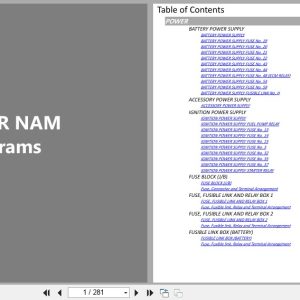 Nissan FRONTIER NAM 2021 AUGUST 2021 Electrical Wiring Diagrams (1)