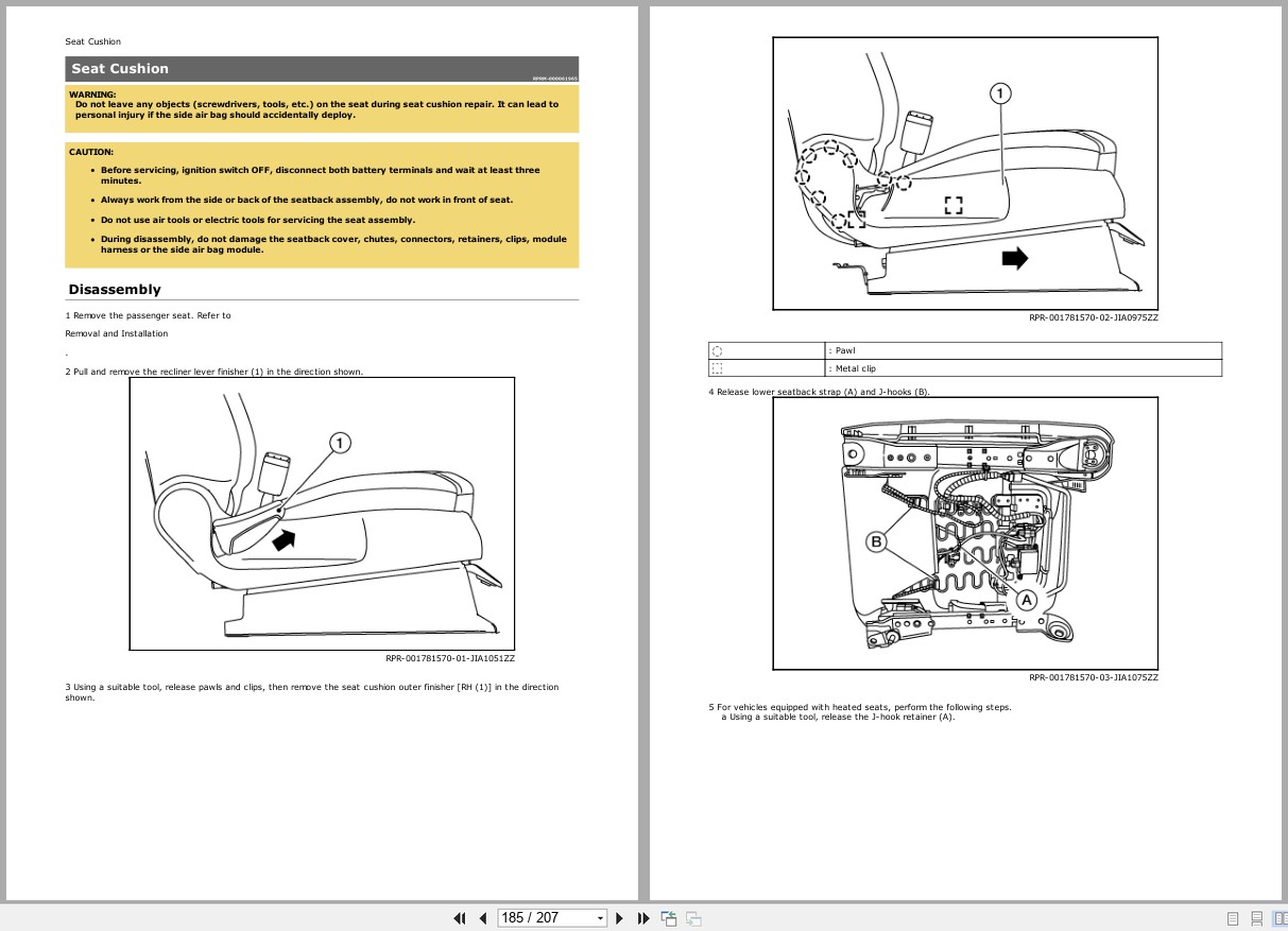 Nissan FRONTIER NAM 2022 Single Use Parts Index (2)