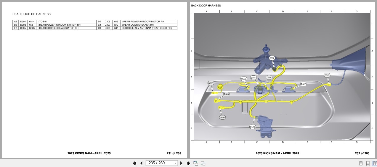 Nissan KICKS NAM 2023 APRIL 2025 Electrical Wiring Diagrams (2)