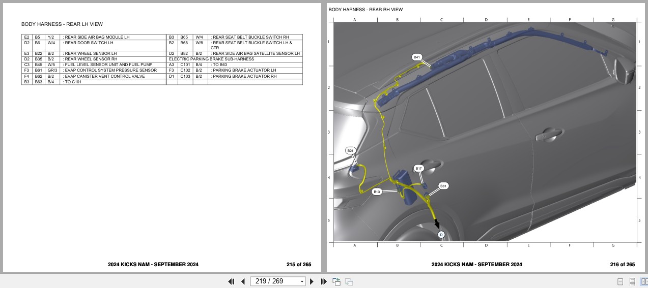 Nissan KICKS NAM 2024 SEPTEMBER 2024 Electrical Wiring Diagrams (3)