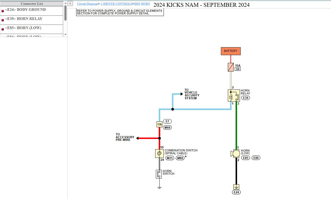 Nissan KICKS P15 2024 November 2025 Service Manual Wiring Diagrams (3)