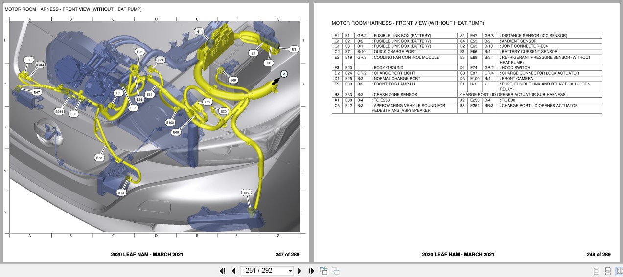 Nissan LEAF NAM 2020 MARCH 2021 Electrical Wiring Diagrams (2)