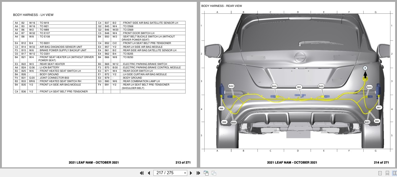 Nissan LEAF NAM 2021 OCTOBER 2021 Electrical Wiring Diagrams (3)