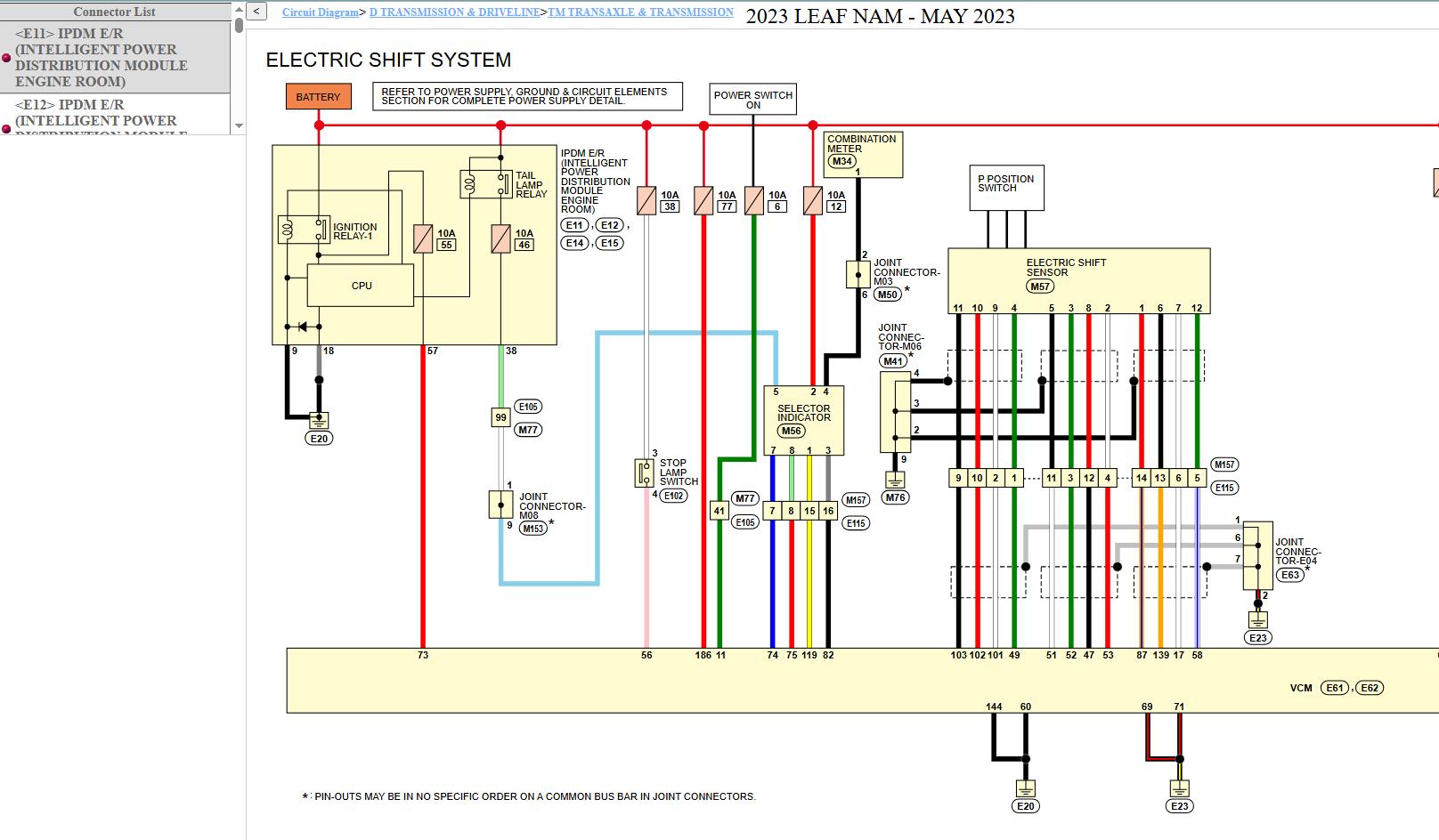 Nissan LEAF ZE1 2023 March 2026 Service Manual Wiring Diagrams (3)