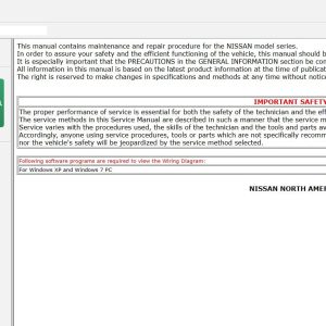 Nissan Maxima A36 2021 December 2025 Service Manual Wiring Diagrams (1)