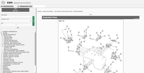 Nissan Maxima A36 2023 September 2025 Service Manual Wiring Diagrams (2)