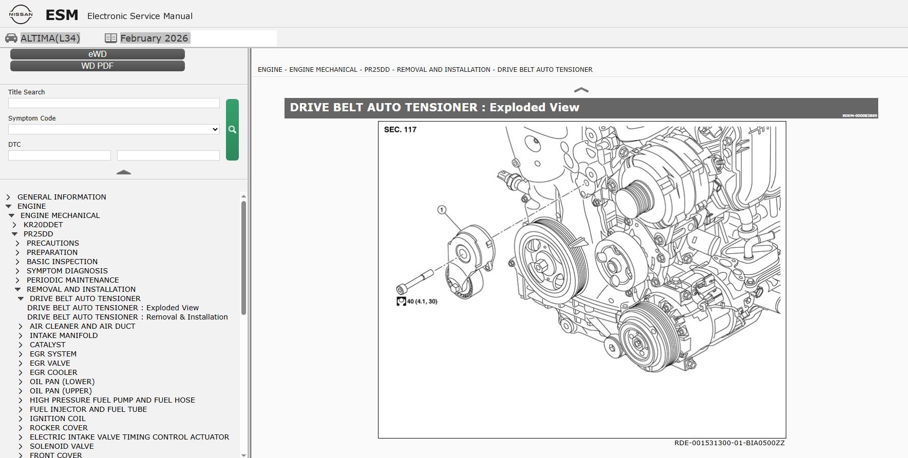 Nissan MAXIMA L34 2021 February 2026 Service Manual Wiring Diagrams (2)