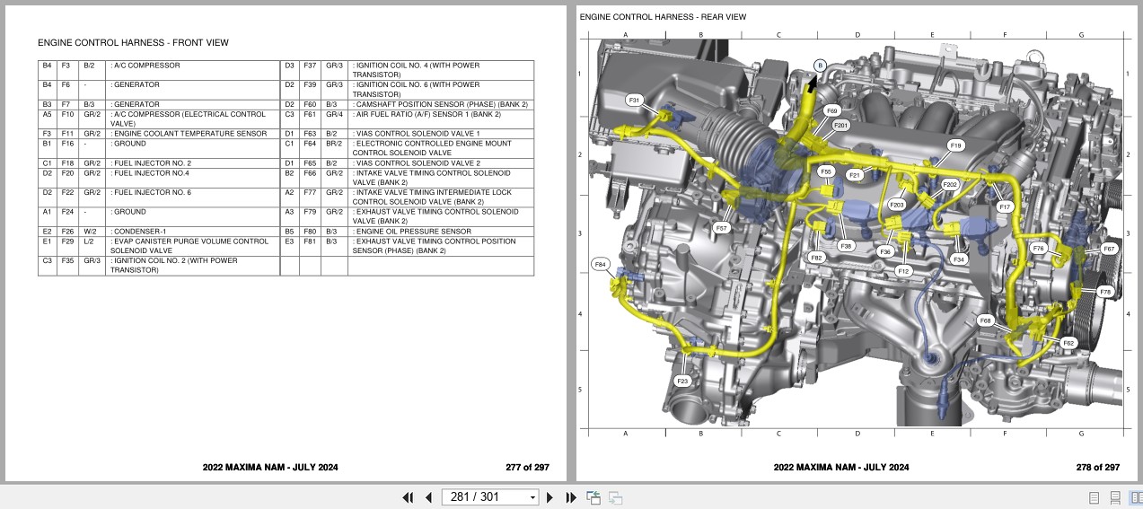 Nissan MAXIMA NAM 2022 JULY 2024 Electrical Wiring Diagrams (3)