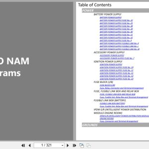 Nissan MURANO NAM 2019 - JANUARY 2026 Electrical Wiring Diagrams Nissan Murano Nam 2019 January 2026 Electrical Wiring Diagrams (1)
