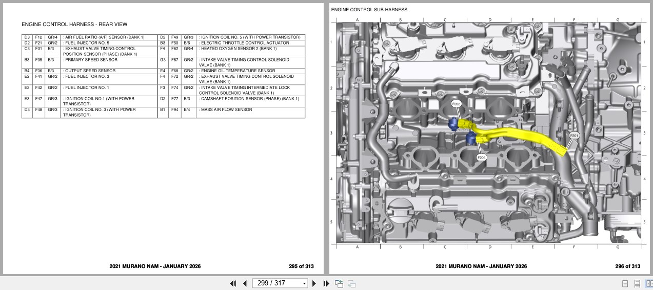 Nissan MURANO NAM 2021 JANUARY 2026 Electrical Wiring Diagrams (3)