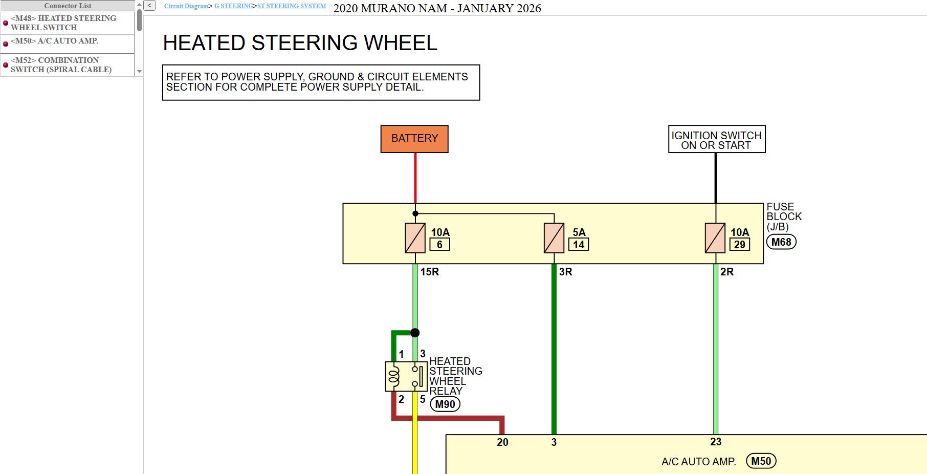 Nissan MURANO Z52 2020 January 2026 Service Manual Wiring Diagrams (3)