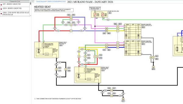 Nissan Murano Z52 2021 January 2026 Service Manual Wiring Diagrams (3)
