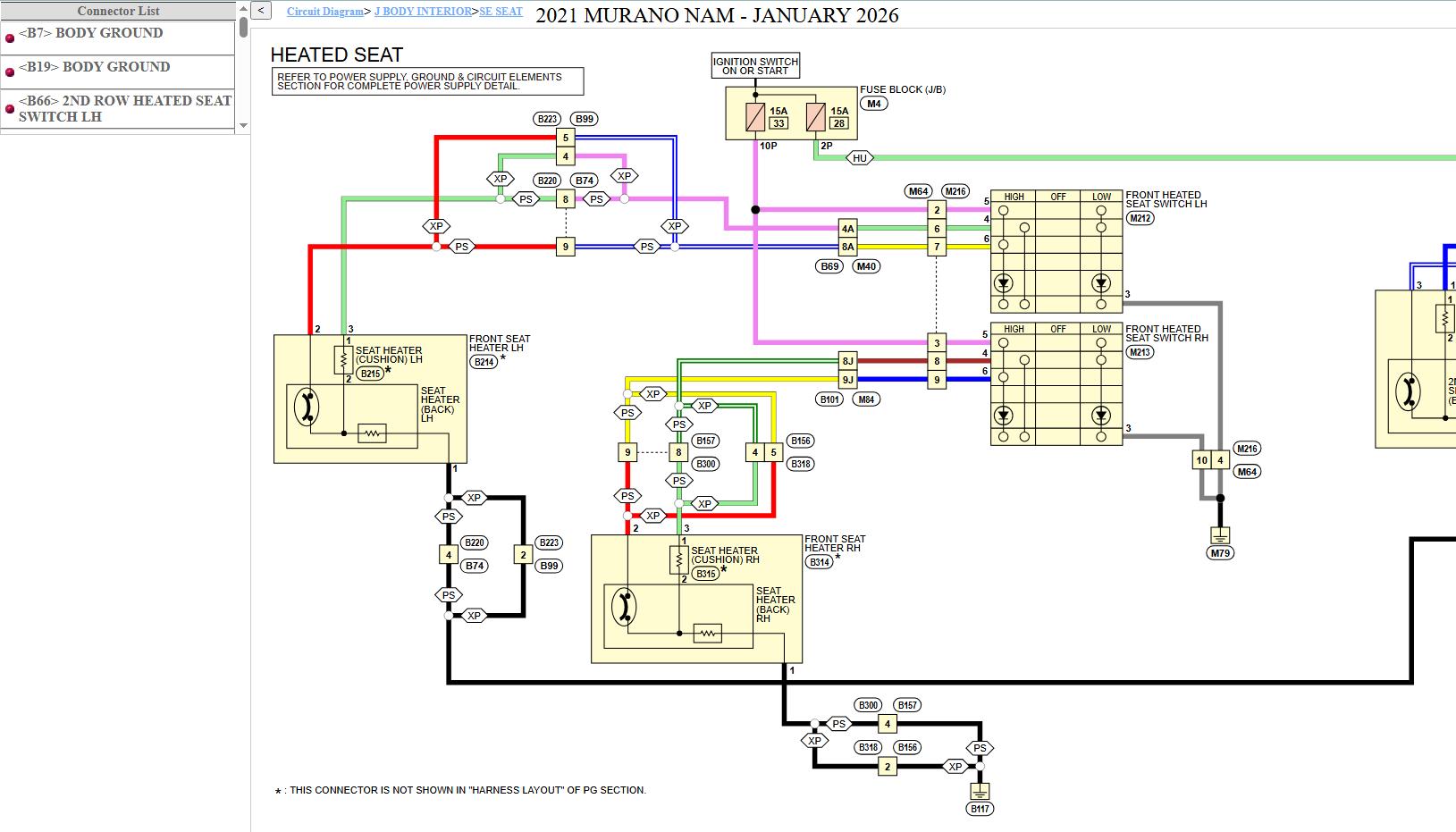 Nissan MURANO Z52 2021 January 2026 Service Manual Wiring Diagrams (3)