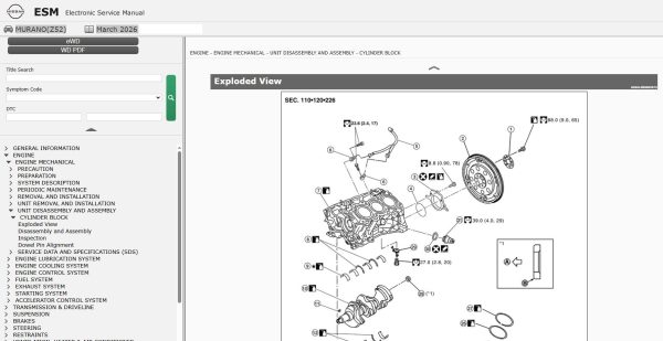 Nissan MURANO Z52 2022 - March 2026 Service Manual Wiring Diagrams Nissan Murano Z52 2022 March 2026 Service Manual Wiring Diagrams (2)