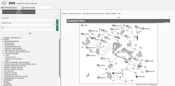 Nissan MURANO Z52 2023 - March 2026 Service Manual Wiring Diagrams Nissan Murano Z52 2023 March 2026 Service Manual Wiring Diagrams (2)
