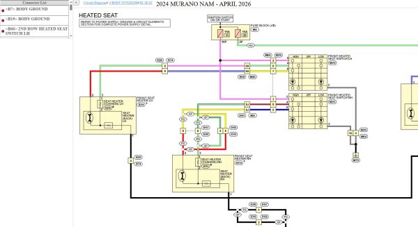 Nissan MURANO Z52 2024 - March 2025 Service Manual Wiring Diagrams Nissan Murano Z52 2024 March 2025 Service Manual Wiring Diagrams (3)