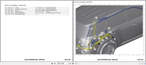 Nissan Pathfinder Nam 2023 June 2025 Electrical Wiring Diagrams (2)