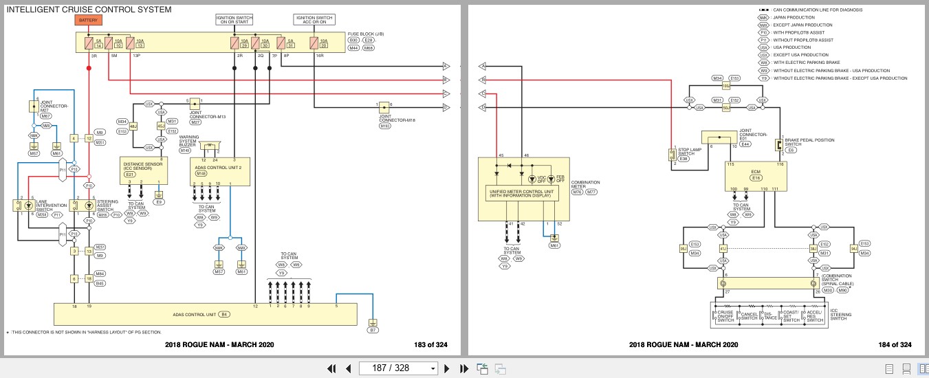 Nissan ROGUE NAM 2018 MARCH 2020 Electrical Wiring Diagrams (2)