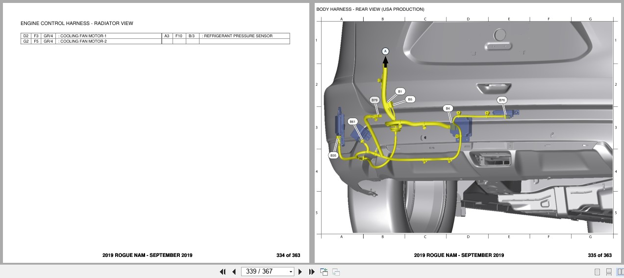 Nissan ROGUE NAM 2019 SEPTEMBER 2019 Electrical Wiring Diagrams (3)