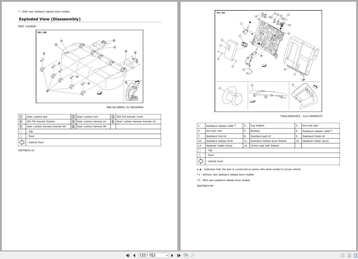 Nissan ROGUE NAM 2023 Single Use Parts Index (2)