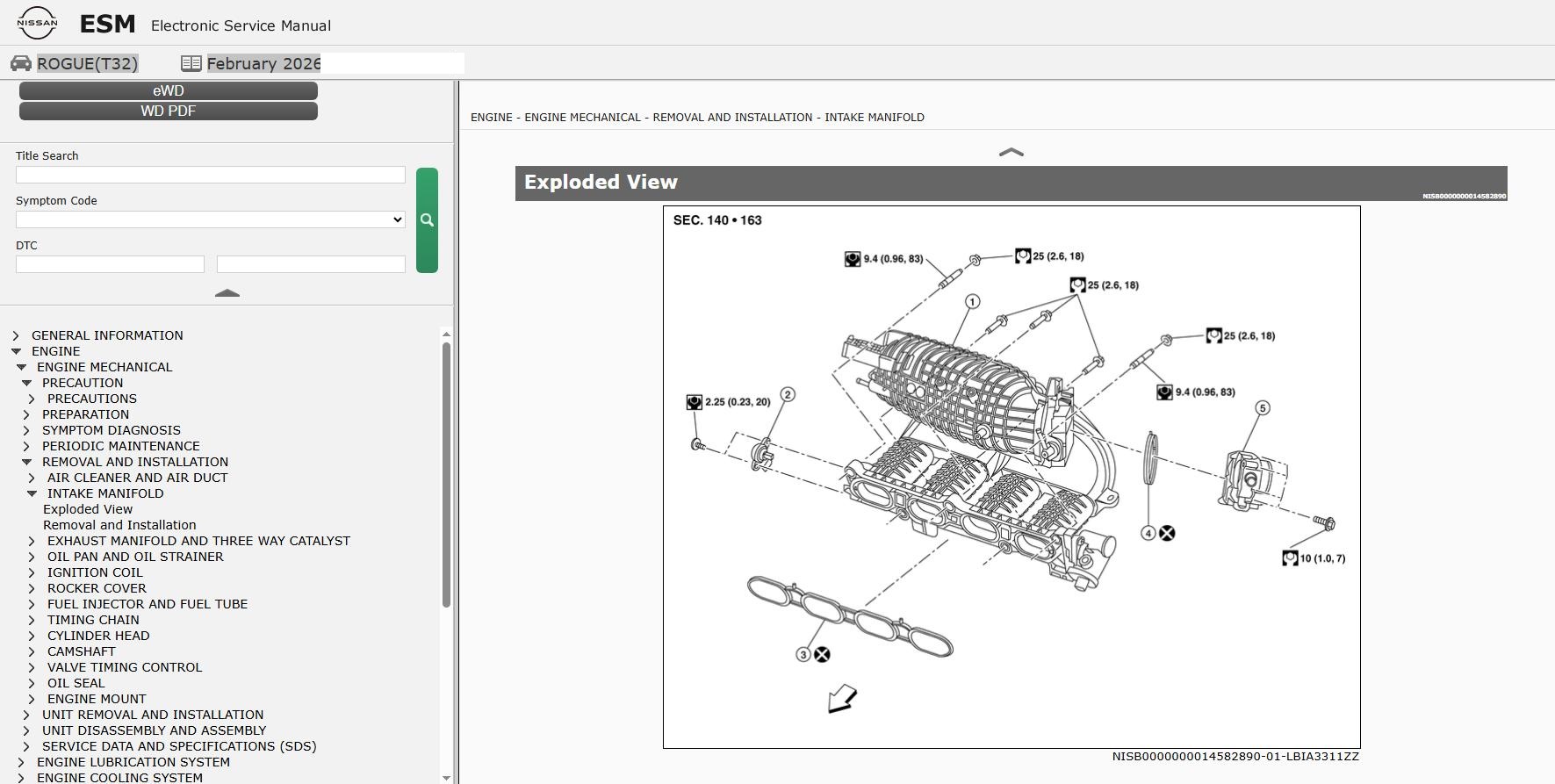 Nissan ROGUE T32 2018 February 2026 Service Manual Wiring Diagrams (2)