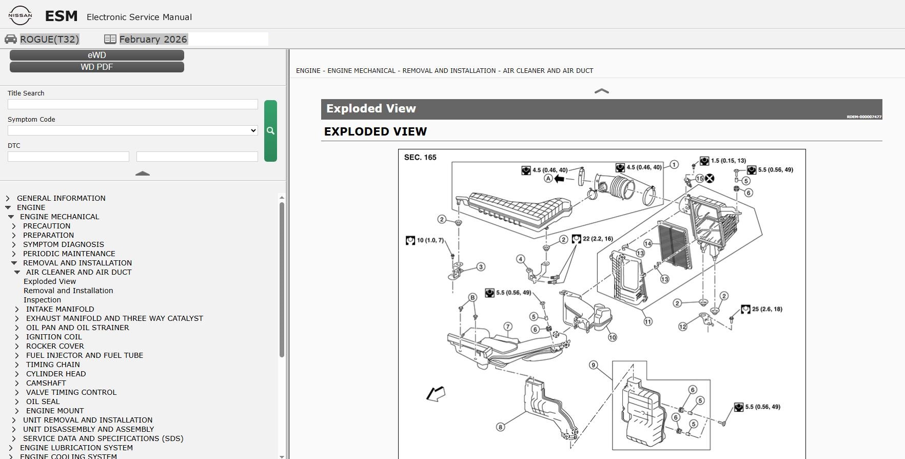 Nissan ROGUE T32 2019 February 2026 Service Manual Wiring Diagrams (2)