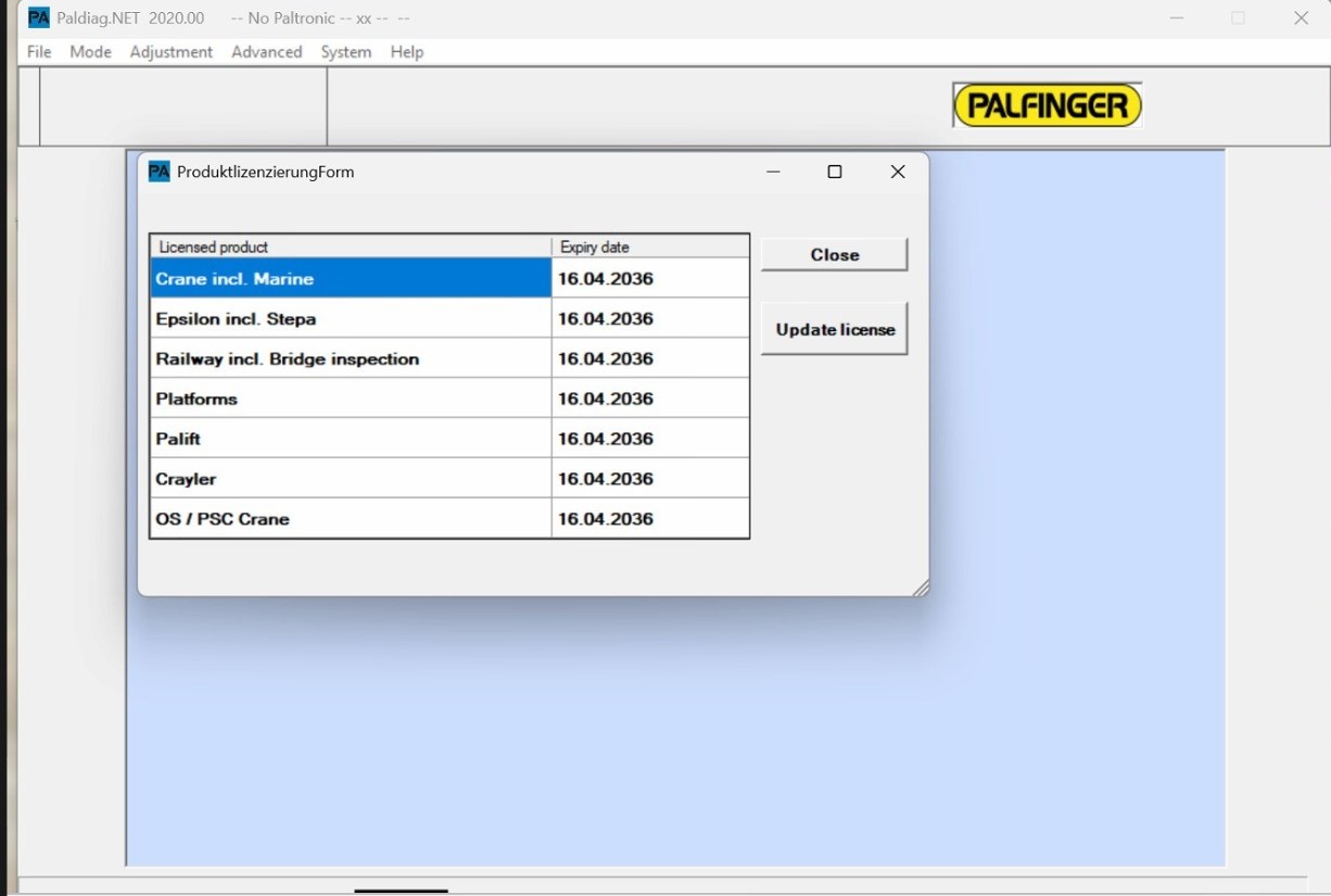 PALDIAG.NET 2020 Palfinger Diagnostic Tool Remote Installation