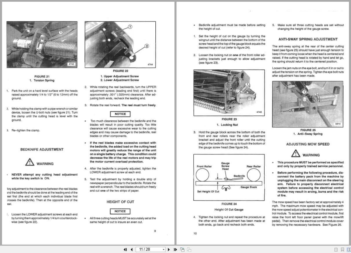 Ransomes Electric Greens Mower E Plex II 898853 898854 Operation Manual 841156 1998 (2)