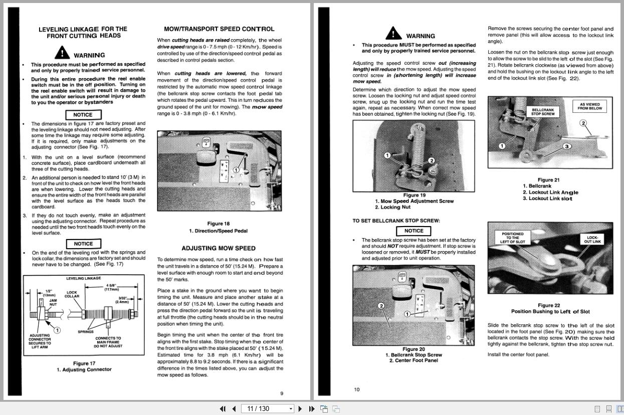 Ransomes Greens Mower G Plex II Diesel Gas Petrol Parts Maintenance Manual 844096 2000 (2)