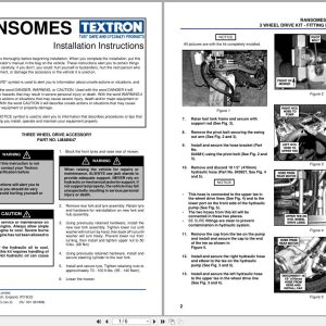 Ransomes Greens Mower G Plex II III Installation Instruction 24236GR0 (1)