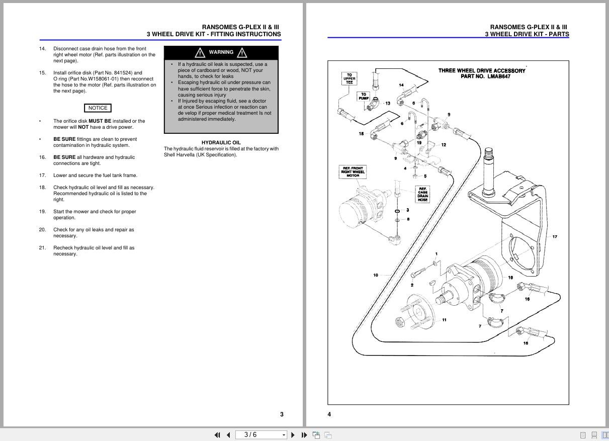 Ransomes Greens Mower G Plex II III Installation Instruction 24236GR0 (2)