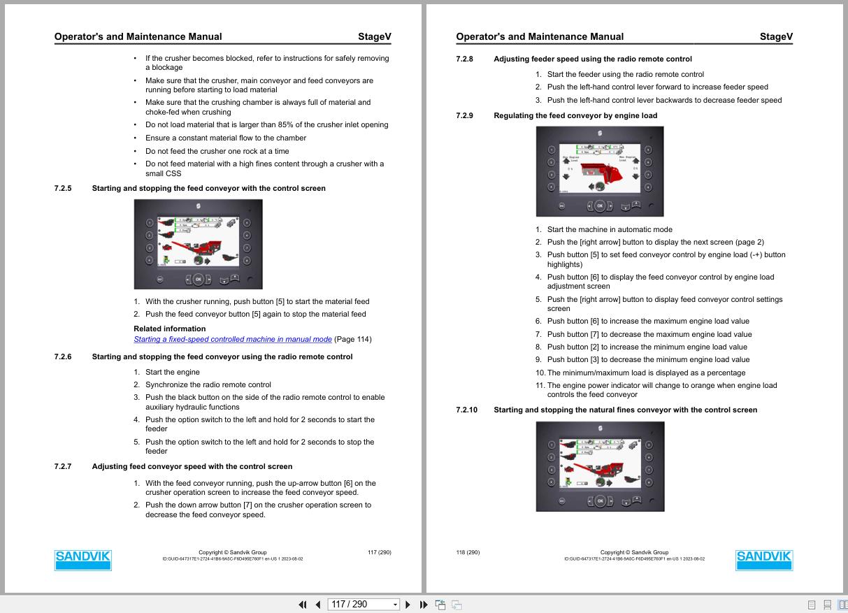Sandvik Crusher QJ341 Stage V Operators and Maintenance Manual 2 Copy