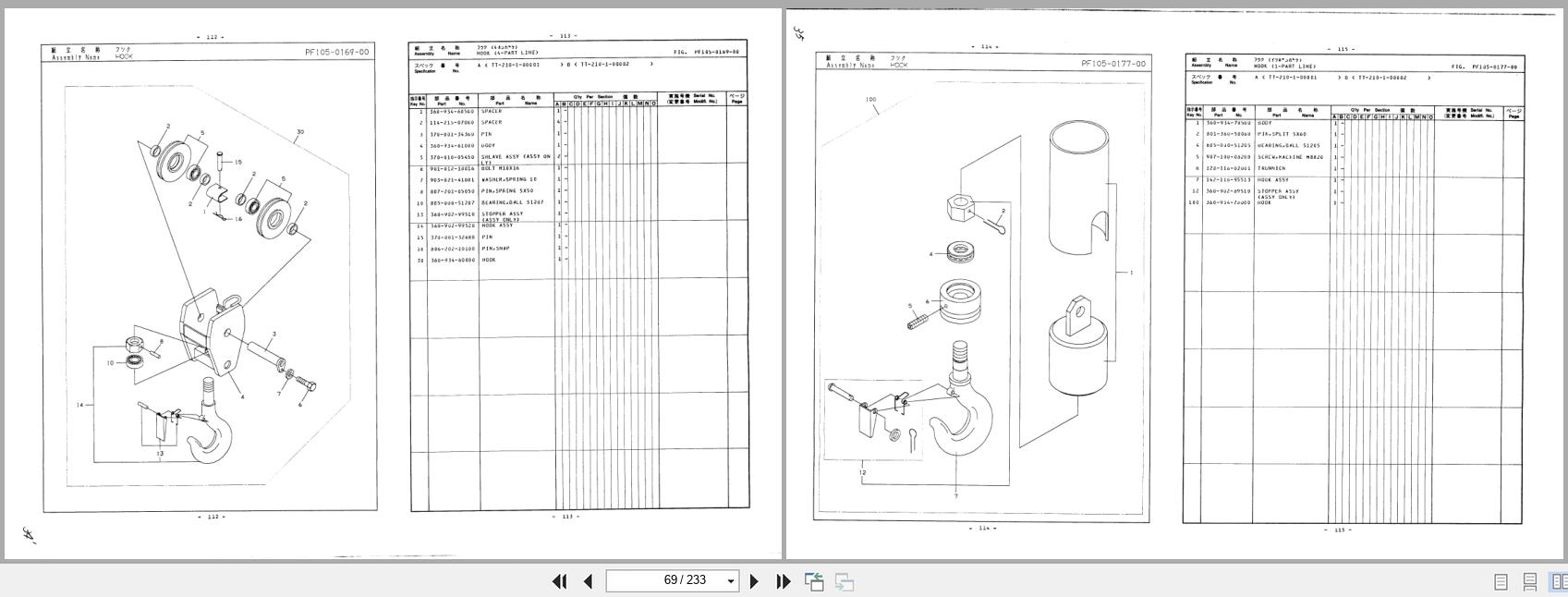 Tadano Crane TT 210 1 Parts Catalog TT 210 1 P 02 EN JP 2
