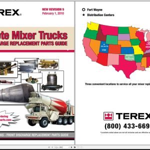 Terex Concrete Mixer Trucks Parts Manual 30947 FDPB 2010 1