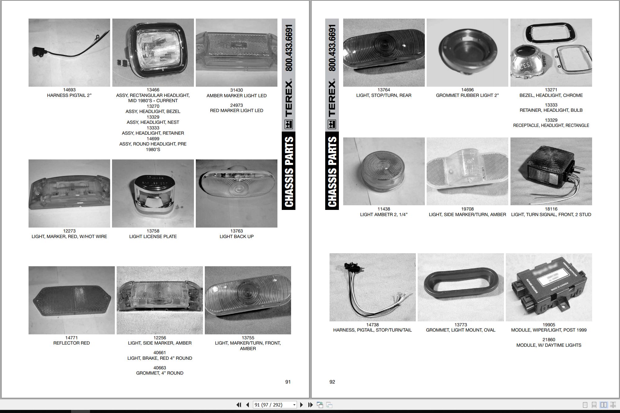Terex Concrete Mixer Trucks Parts Manual 30947 FDPB 2010 2