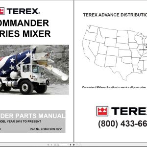 Terex Mixer Commander Series Parts Manual 37355 FDPB 2019 1