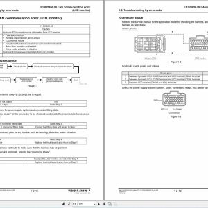 Yanmar Excavator ViO80 7 SV100 7 Troubleshooting Manual 0BKB3 EN0420 2