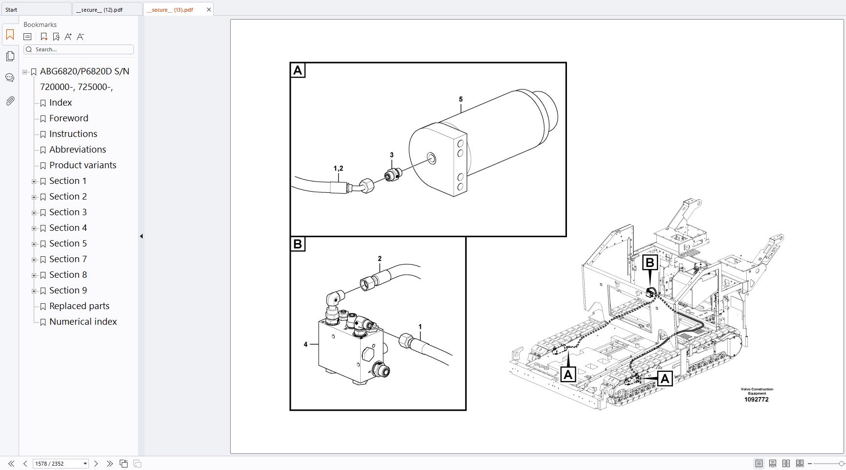 Ammann Pavers BG6820 P6820D Spare Parts Catalog 20060041 B 3
