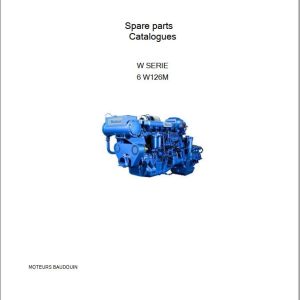 Baudouin Engine 6W126M Parts Catalog 1