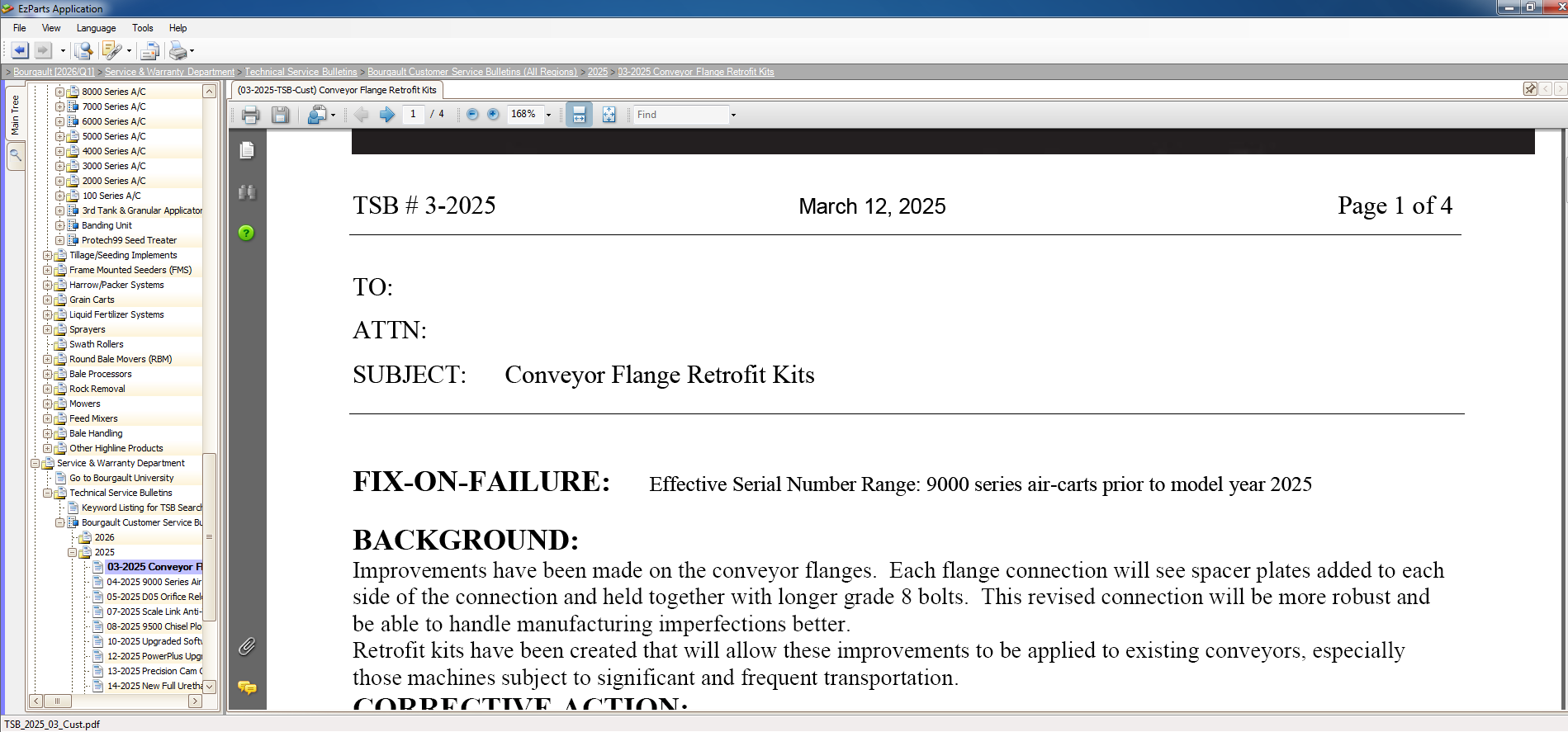 Bourgault Q1 04.2026 Parts Book Instructions Documentation VMware 2