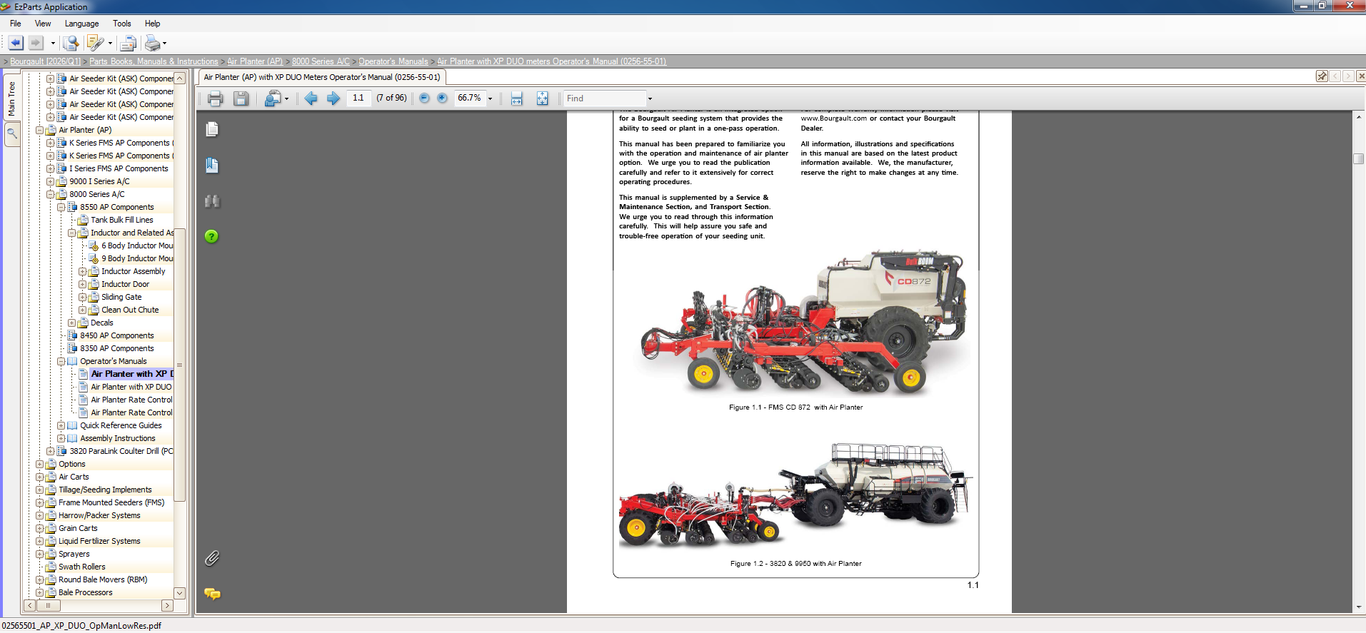 Bourgault Q1 04.2026 Parts Book Instructions Documentation VMware 6